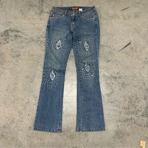 Boom Boom Rhinestone Embellished Jeans Size 5